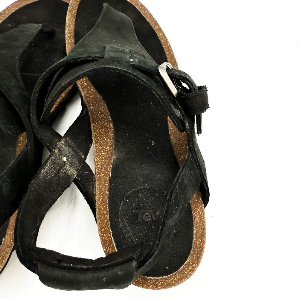 TEVA Mahonia 3-Point Cork Wedge Suede Leather Sandal Shoe - Picture 9 of 12